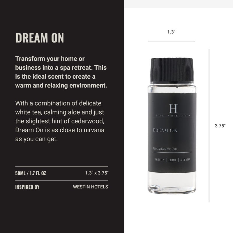 AROMA360 Hotel Collection Fragrance Oil - Fragrance Oil Inspired by Westin Hotels - Scent Includes White Tea  Aloe Vera & Ginger - Dream On  50mL/1.7 fl oz - Image 3