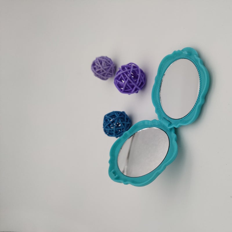 Portable Flip Rose Small Mirror Small Gift Mini Rose Flower Foldableing Double-Sided Mirror Girl Portable Makeup Mirror - Image 5