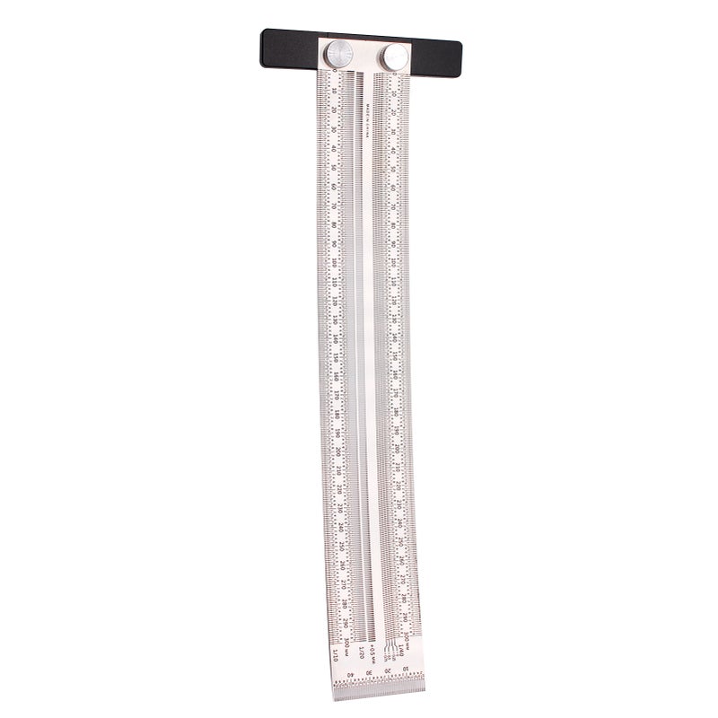Precision Marking Ruler T-type Hole Ruler Stainless Woodworking Mark Line Gauge Measuring Tool - Image 3