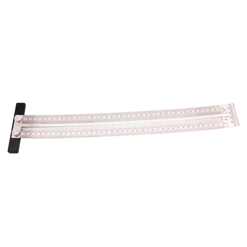 Precision Marking Ruler T-type Hole Ruler Stainless Woodworking Mark Line Gauge Measuring Tool - Image 5