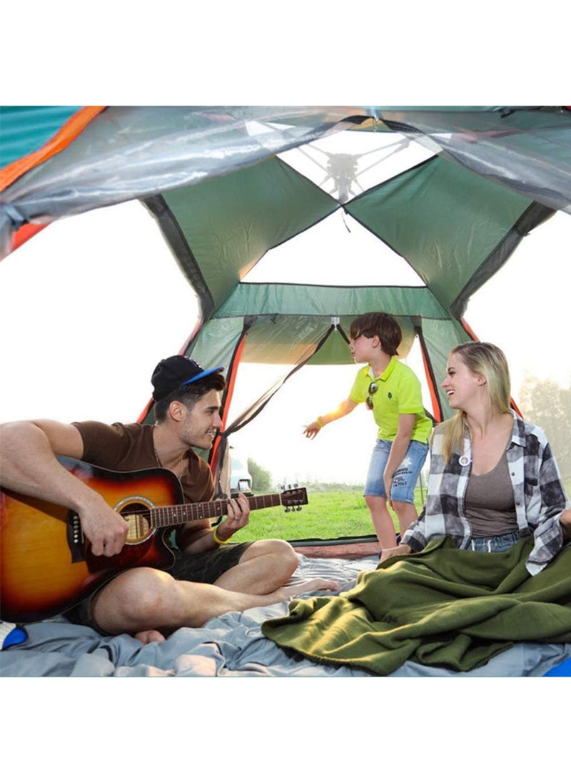 MissTiara - Instant Pop Up Outdoor Family Camping Tent for 3-5 Person with Carry Bag and Moisture-proof Pad Waterproof Windproof Ultraviolet-proof Cabin Tent - Image 1