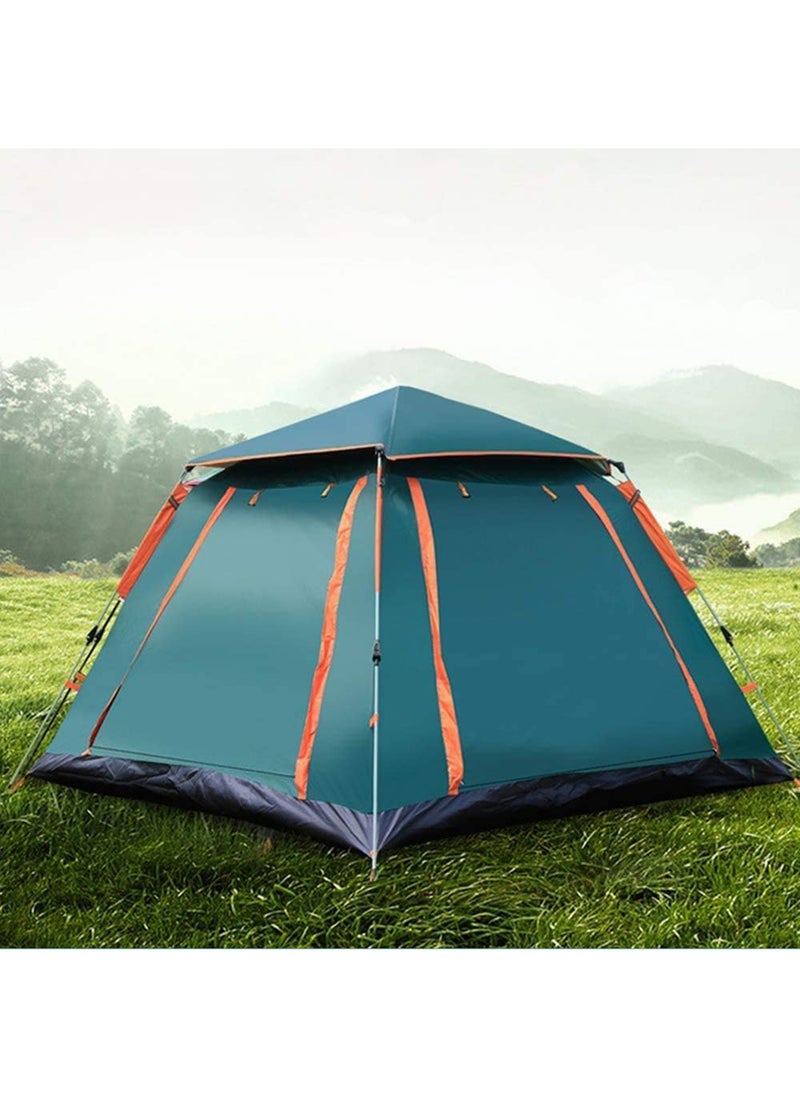 MissTiara - Instant Pop Up Outdoor Family Camping Tent for 3-5 Person with Carry Bag and Moisture-proof Pad Waterproof Windproof Ultraviolet-proof Cabin Tent - Image 1