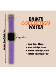 ROWER Smart Watch Appearance Digital LED Display Silicone Strap Water Resistant Wristwatch  - Image 3