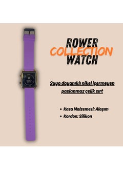ROWER Smart Watch Appearance Digital LED Display Silicone Strap Water Resistant Wristwatch  - Image 4