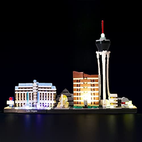 GEAMENT LED Light Kit for Architecture Skyline Collection Las Vegas Compatible with Lego 21047 Building Model Model Set Not Included - Image 1