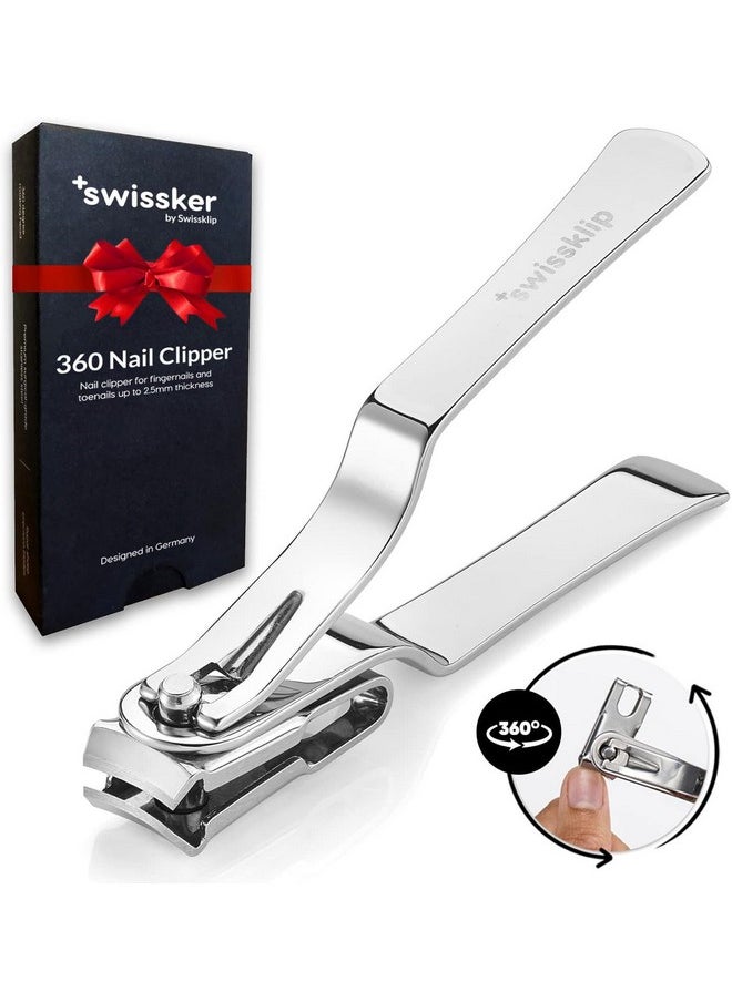 Swissklip Swissklip Nail Clippers for Men & Women | Finger Nail Clippers for Adult with 360 Degree Rotating Head I Fingernail Clippers for Women I Surgical-Grade Stainless Steel Material  - Image 1