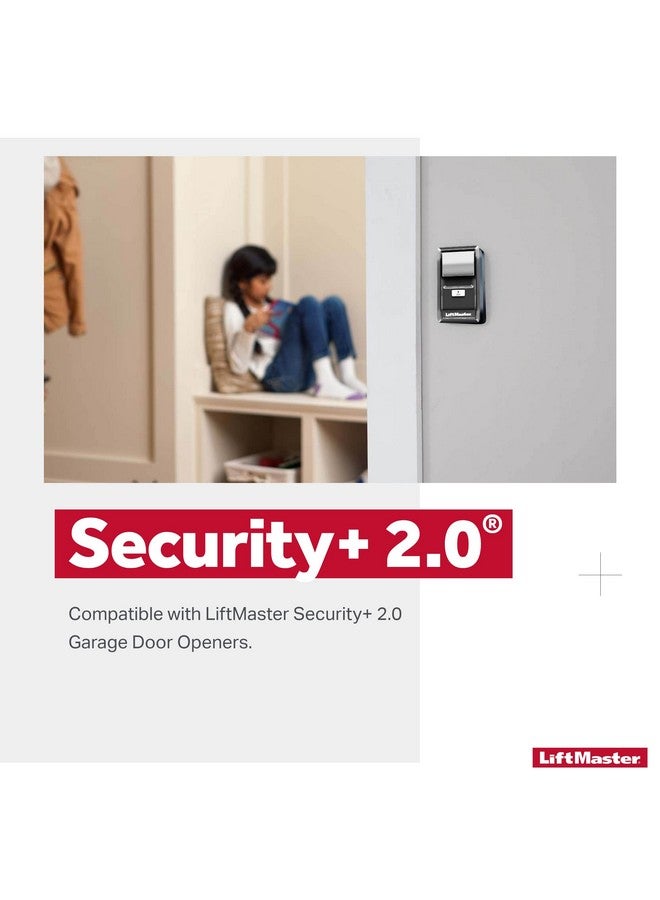 ليفت ماستر LiftMaster 882LMW - يعمل فقط مع أجهزة فتح أبواب الجراج LiftMaster Security+ 2.0 المختارة - لوحة تحكم لباب الجراج تعمل عبر شبكة WiFi - برمجة سريعة وسهلة - جهاز فتح الجراج - نظام أمان منزلي - Image 3