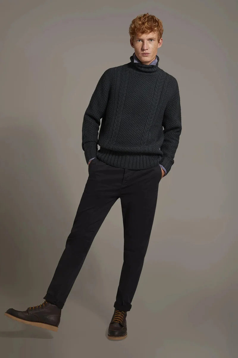 دوبل غانغر Chino single pinces - Navy Blue