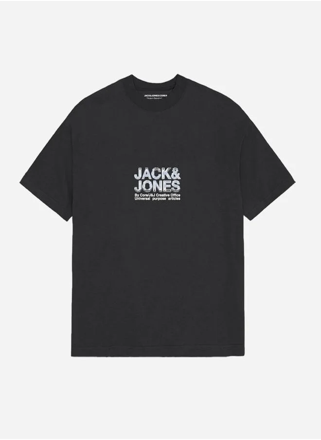 JACK & JONES Slogan Print Crew Neck T-Shirt