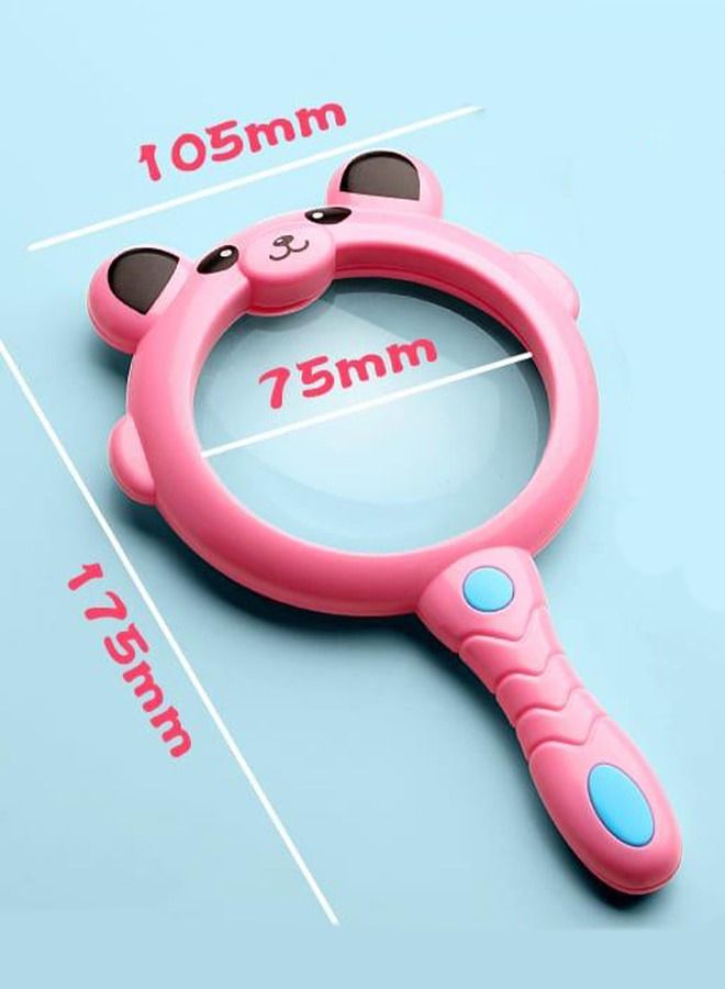 Magnifying Glass for Kids, 1Pcs Colorful Hand Toy Magnifying Glass, Mini Magnifying Glasses, 3X Handheld Magnifying Glass, High-Definition Observation for Young Scientists, Nature Exploration - Image 1