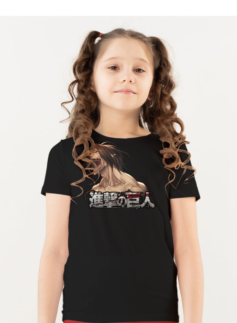 Fashion World Cotton T-shirt Printed with High-quality Anime Attack on Titan - Image 1