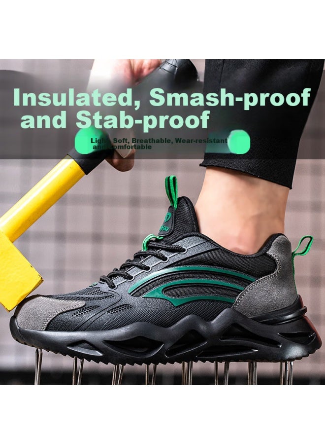 Old housekeeper Laoguanjia Safety Shoes For Men, Anti-Smashing, Puncture-Resistant, Electrician Insulated 6Kv, Ultra-Light, Wear-Resistant, Work Safety Functional Shoes, Size 43 - Image 5