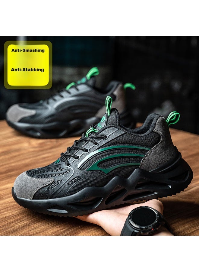 Old housekeeper Laoguanjia Safety Shoes For Men, Anti-Smashing, Puncture-Resistant, Electrician Insulated 6Kv, Ultra-Light, Wear-Resistant, Work Safety Functional Shoes, Size 43 - Image 4