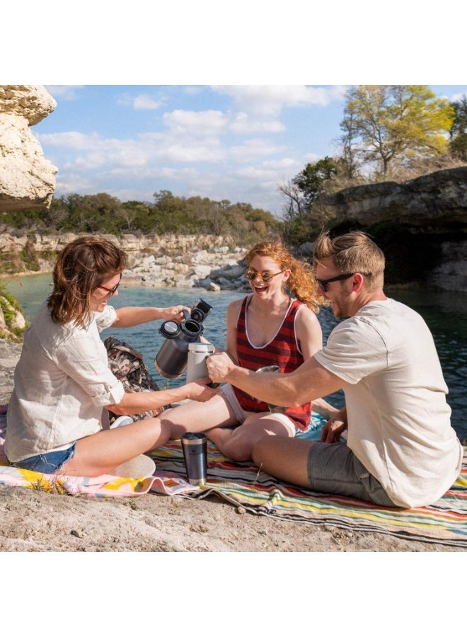 ستانلي كوب ستانلي كوينشر H2.0 فلو ستيت المصنوع من الفولاذ المقاوم للصدأ والمعزول بتفريغ الهواء، مزود بغطاء وماصة، مناسب للماء أو الشاي المثلج أو القهوة أو العصائر. - Image 3