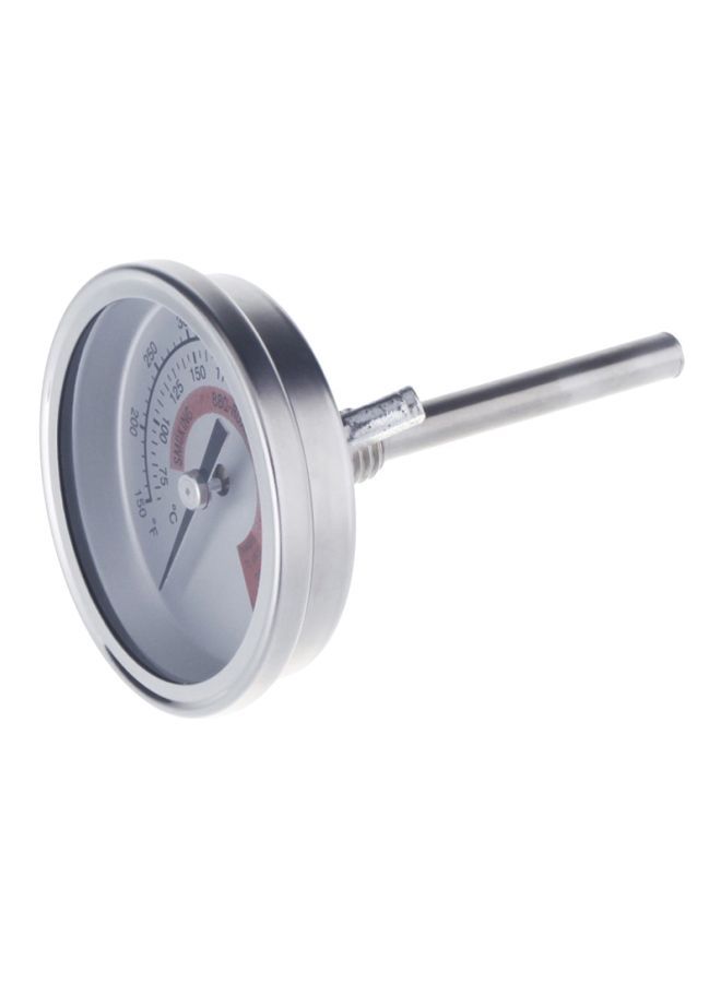 نيبمينينت مقياس حرارة من الستانلس ستيل لشواية الدخان مع قفص مزدوج فضي 2.25بوصة - Image 3