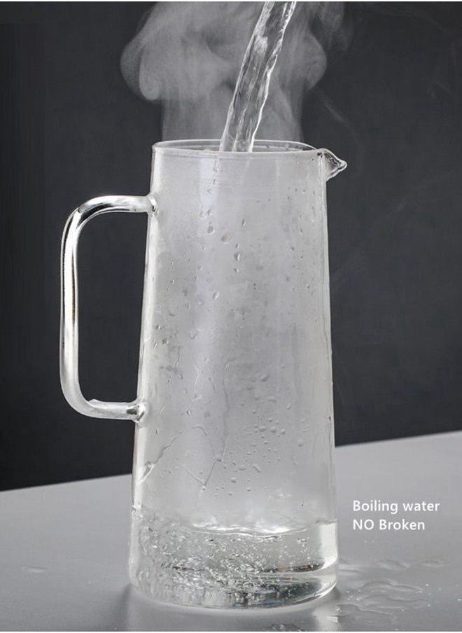 Generic - Glass Coffee Cold Brew Maker Pot Jug 1L Stainless Steel Filter Ice Brewed Coffee Tea Infuser Pot Cold Kettle - Image 1