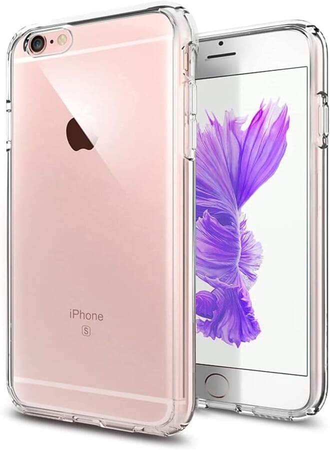 Super Shine Crystal Clear Cover for Apple iPhone 6s Ultra Protection and Drop Absorbtion with 1.5mm Thin Case - Transparent