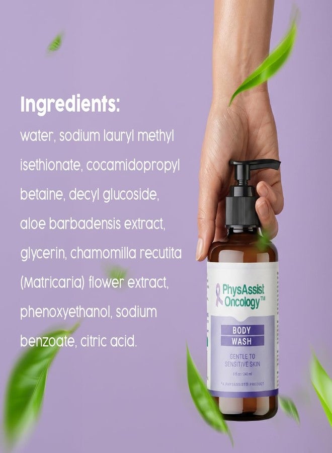 PhysAssist Oncology™ Gentle Body Wash for Sensitive Skin – Hydrating Daily Cleanser with Aloe Vera, Chamomile & Glycerin – Sulfate-Free Gentle Cleansing Formula – 8 oz - Image 3