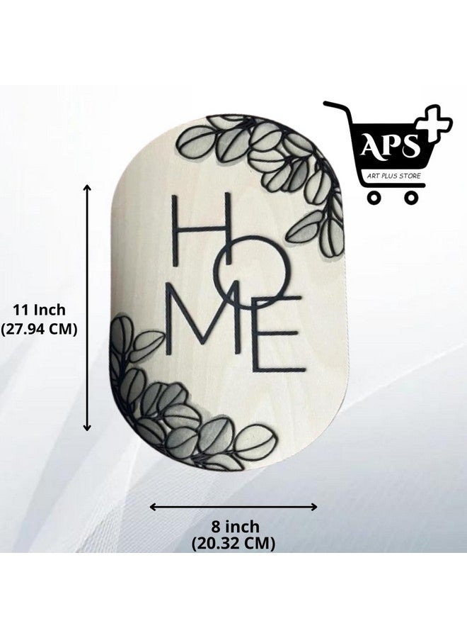 APS Art Plus Store Decorative 3D Home Sign Sculpture For Decor, Wood Sign, Decor for Living Room, Bedroom and More, Wood Material (Size 11 X 8 inch) - Image 3