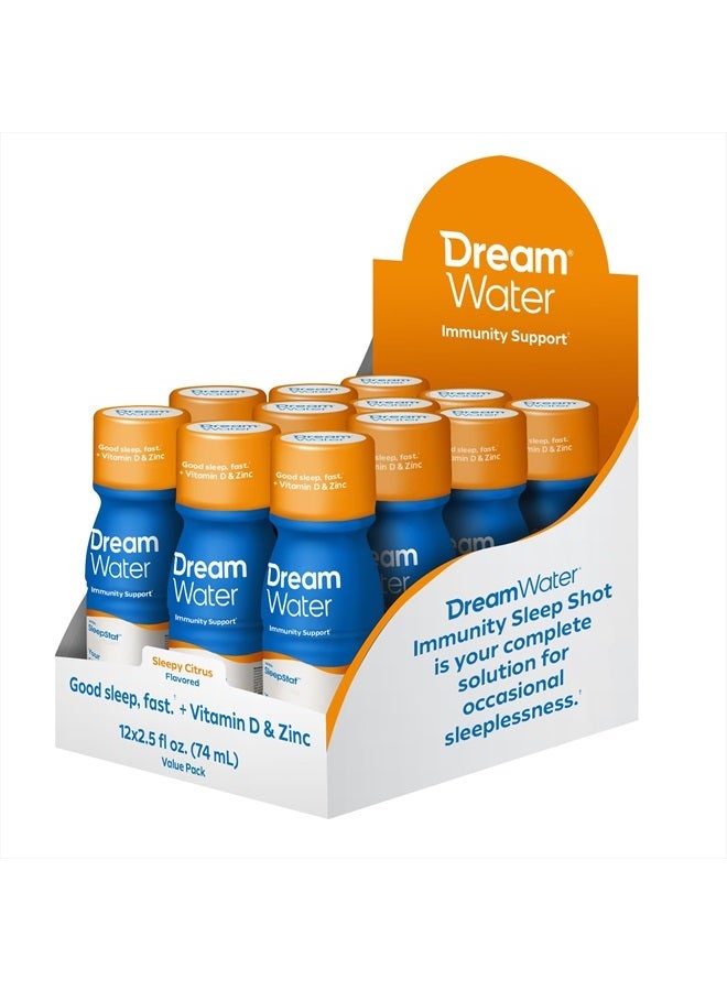 Dream Water : Sleep Aid & Immunity Support - Sleepy Citrus - 12 ct - Image 1