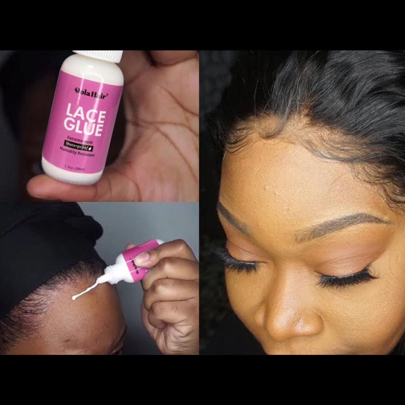 Dolahair طقم غراء شعر الدمى - طقم غراء أمامي للشعر المستعار - غراء مقاوم للماء - غراء قوي لتثبيت الشعر المستعار - طقم تركيب الشعر المستعار - طقم أمامي - لاصق استبدال الشعر - ربط غير مرئي - Image 3