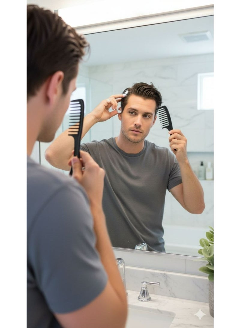 general Toni&Guy Professional Carbon Fiber Wide-Tooth Comb – Heat Resistant & Anti-Static – Ideal for Curly & Wet Hair - Image 2