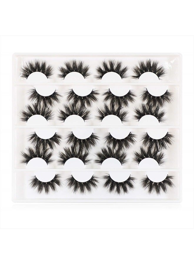 JIMIRE 12 Pairs False Eyelashes Fluffy High Volume Fake Eyelashes Faux Mink Lashes - Image 2
