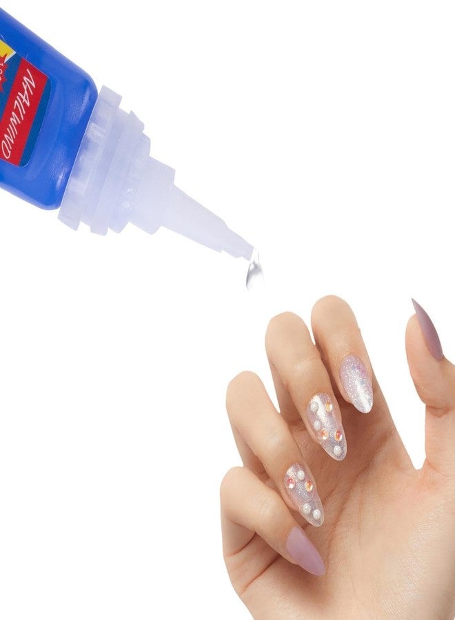 NAILWIND Nail Glue - Super Glue Stronger For Artificial Or Fake Nails | Nail Art 20g - Bottle 401 Rapid Fix Handmade Adhesive Quick Dry With 5 Mini Filler And 2 Orange Wood Stick For girl woman - Image 5