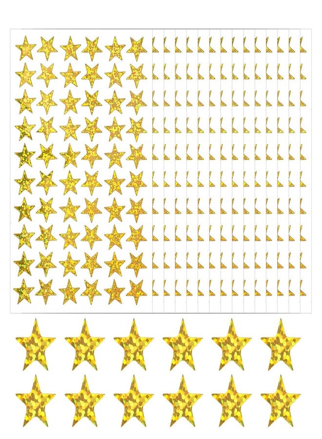 simarro Gold Stars Stickers, 1800 Pcs 30 Sheets 60 Per Sheet, Stars Sticker for Kids Reward Chart, Small Gold Star Sticker for Classroom Behavior, Teachers Parents Office Supplies - Image 1