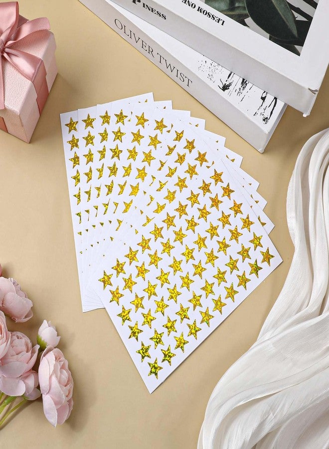 simarro Gold Stars Stickers, 1800 Pcs 30 Sheets 60 Per Sheet, Stars Sticker for Kids Reward Chart, Small Gold Star Sticker for Classroom Behavior, Teachers Parents Office Supplies - Image 4