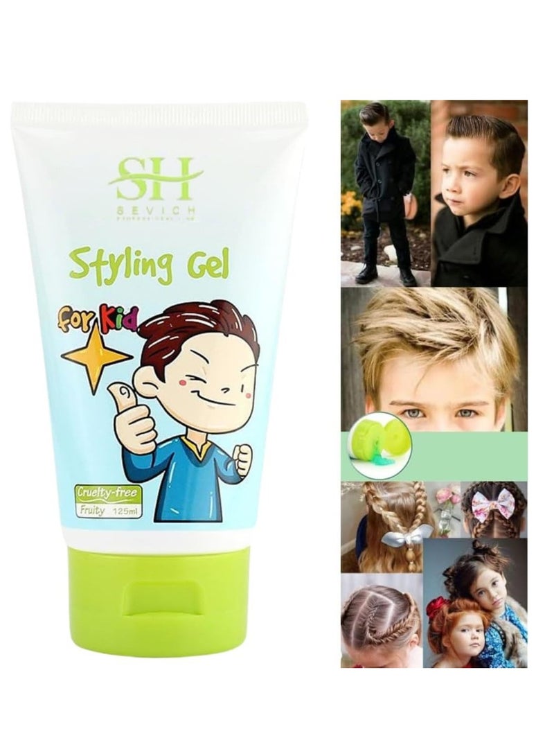 Sevich Hair Styling Gel For Kids Plant Based Hair Styling Gel For Toddlers Kids Babies Natural Safe For Small Boys & Girls With No Sulfates & Cruelty Free Gel Suitable For All Hair 125ml - Image 4