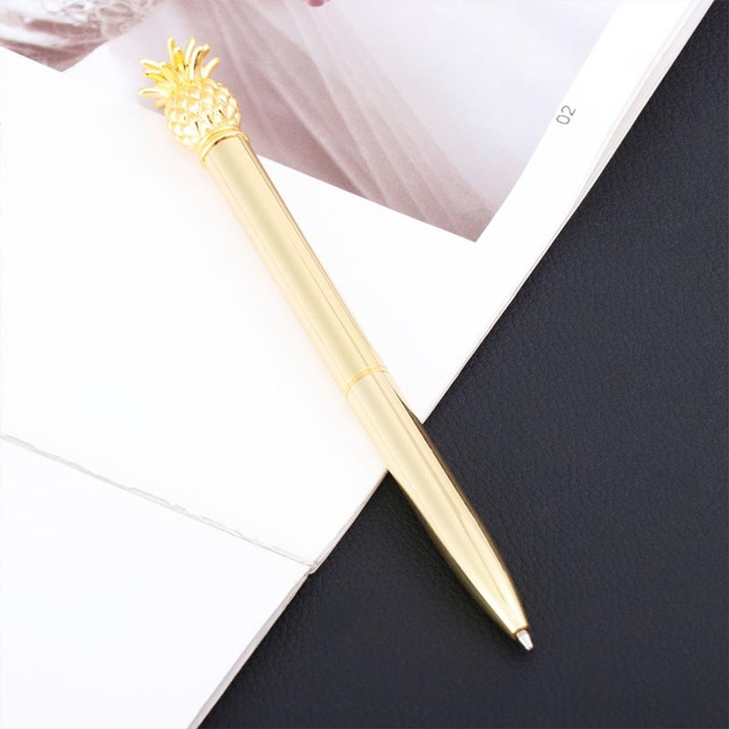Gold Plated Metal Ballpoint Pens 2 Pack Rollerball Signature Writing Pens for Office Business Students - Image 5