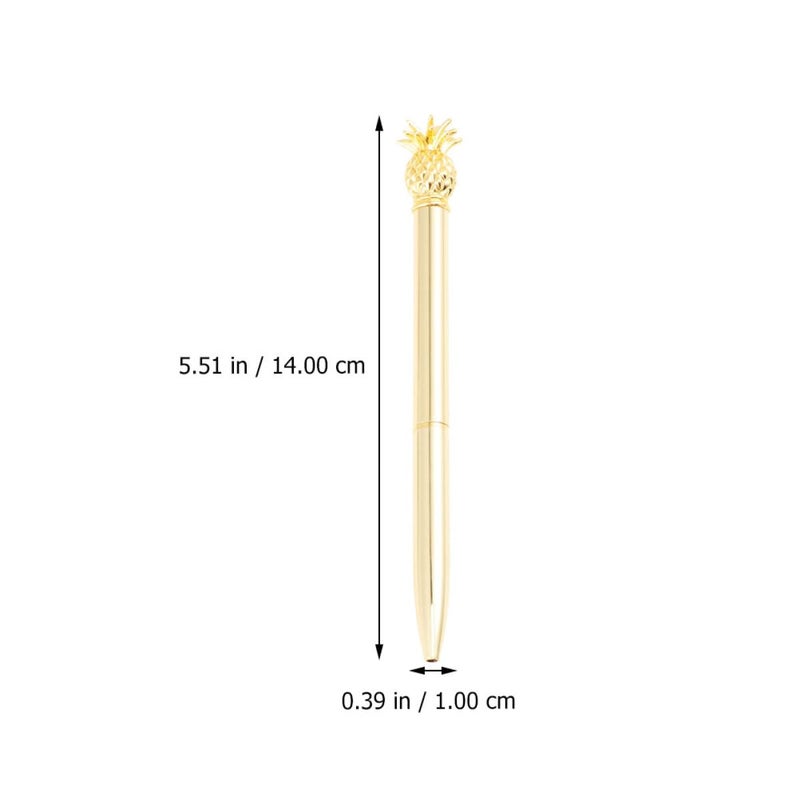 Gold Plated Metal Ballpoint Pens 2 Pack Rollerball Signature Writing Pens for Office Business Students - Image 3