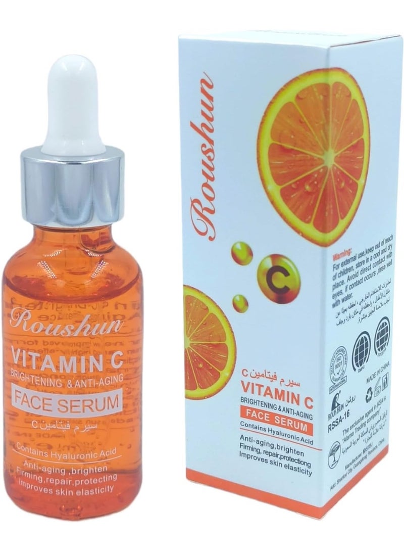 روشن روشون سيروم فيتامين سي مضاد للشيخوخة 30 مل، للجنسين، دهنية، عادي - Image 1