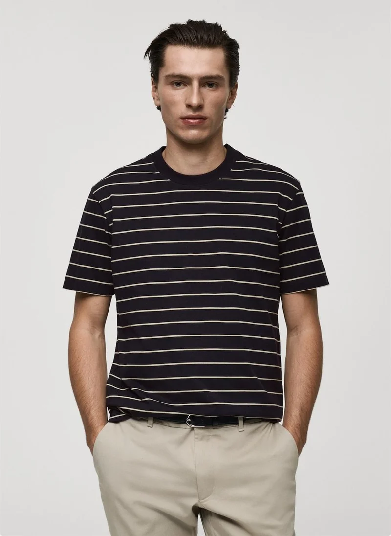 مانجو مان Striped T-Shirt