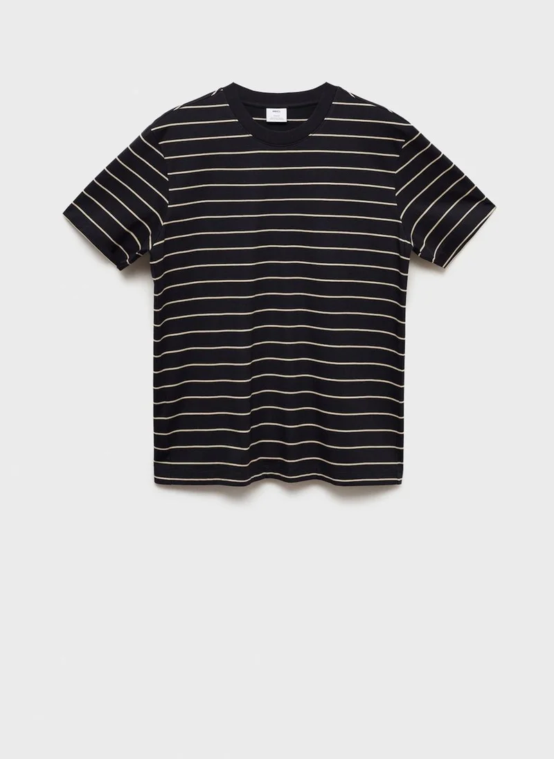 مانجو مان Striped T-Shirt