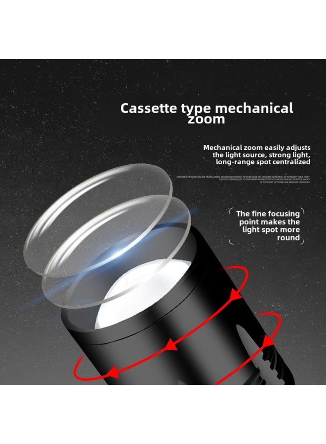 Four Light Source Intelligent Power Display Night Fishing Lamp Strong Light Fishing Lamp Purple Light Table Fishing Blue Light Fish Lamp Rechargeable-Color:Small 4 Light Fishing Box Bracket Package (light Fishing Box Bracket Data Line Color Box) - Image 5