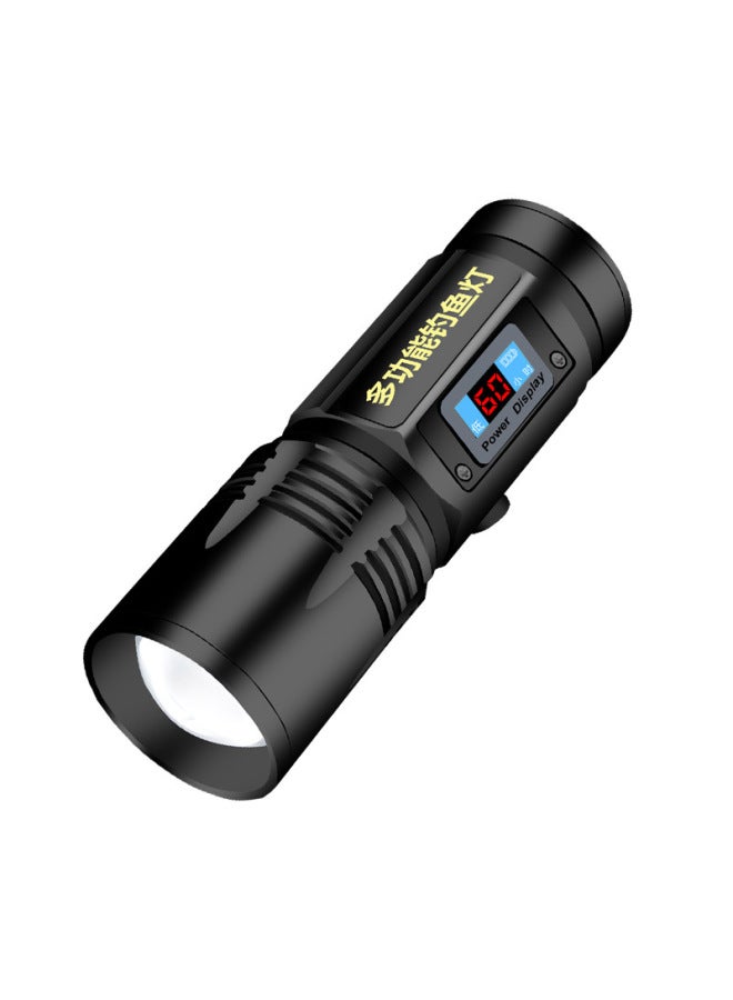 Four Light Source Intelligent Power Display Night Fishing Lamp Strong Light Fishing Lamp Purple Light Table Fishing Blue Light Fish Lamp Rechargeable-Color:Small 4 Light Fishing Box Bracket Package (light Fishing Box Bracket Data Line Color Box) - Image 2