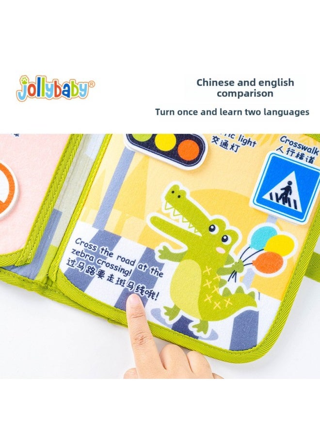 كتاب المسيل للدموع الطفل المسيل للدموع لا تتعفن يمكن أن يعض كتاب القماش هوك وحلقة كتاب المسيل للدموع اليد كتاب هادئ 0-1 سنة لعبة التعليم المبكر يونيو اللون: J كتاب تمزيق - كنز المحيط  - Image 4