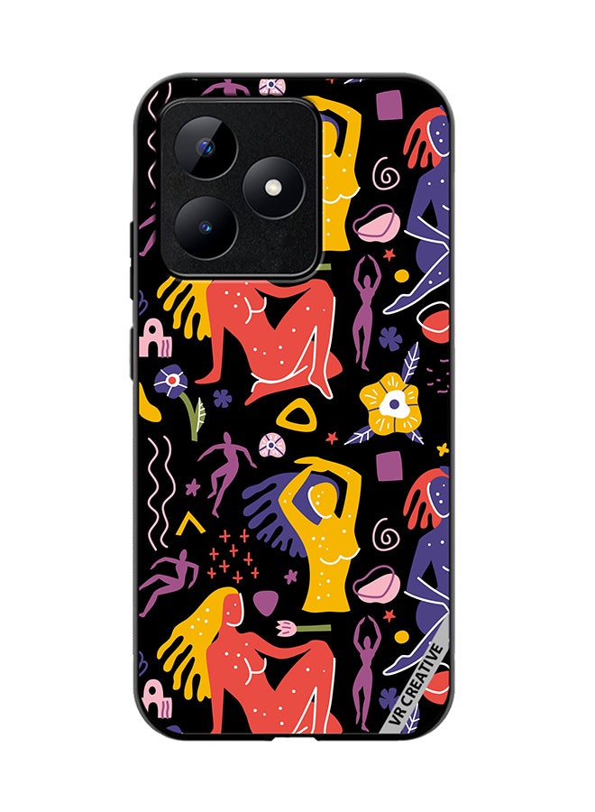 VR CREATIVE Protective Case Cover For Realme C53 Of Flat Matisse Style Design Multicolour - Image 1