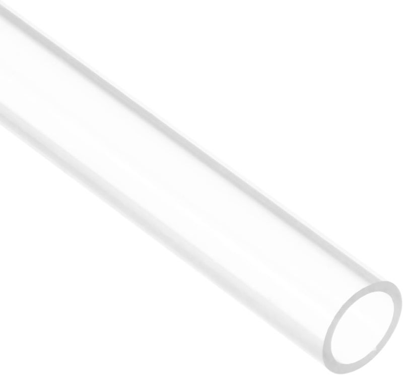 uxcell 2pcs Clear Rigid Tubing Pipe 6.8mm ID x 8.8mm OD 1Ft(305mm) Round Plastic Polycarbonate Tube - Image 3