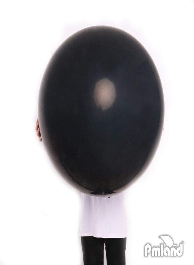 PMLAND 36 Inch Black Giant Jumbo Latex Balloon - 6 Pcs Per Package - Premium Helium Quality - Image 3