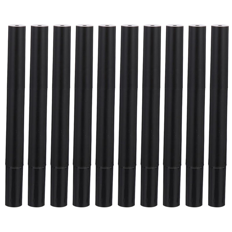 Frcolor FRCOLOR Empty Nail Oil Pen 10pcs 3ml Nail Oil Cosmetic Container Lip Gloss Brush Cuticle Oil Pen with Brush Tip for Lip Gloss Nail Polish (Black) Lip Balm Containers 