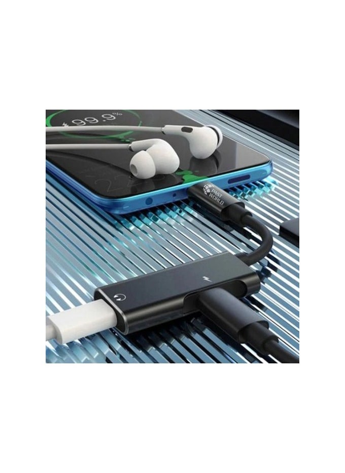 PAST WORLD Type-C charging and headphone adapter to connect the headphone and charger at the same time Pastworld  - Image 2