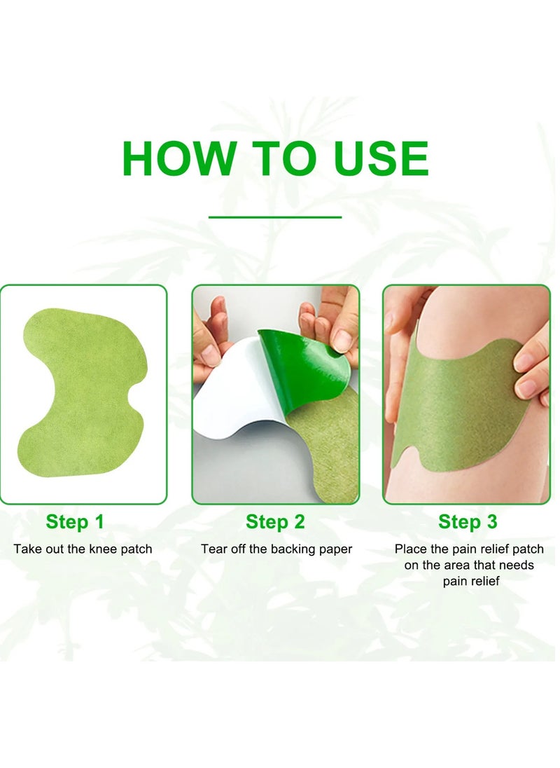 Sefudun - Chinese Herbal Natural Knee Joint Pain Relief Patch Knee Pain Treatment Plaster and Pads for Knee - Image 1