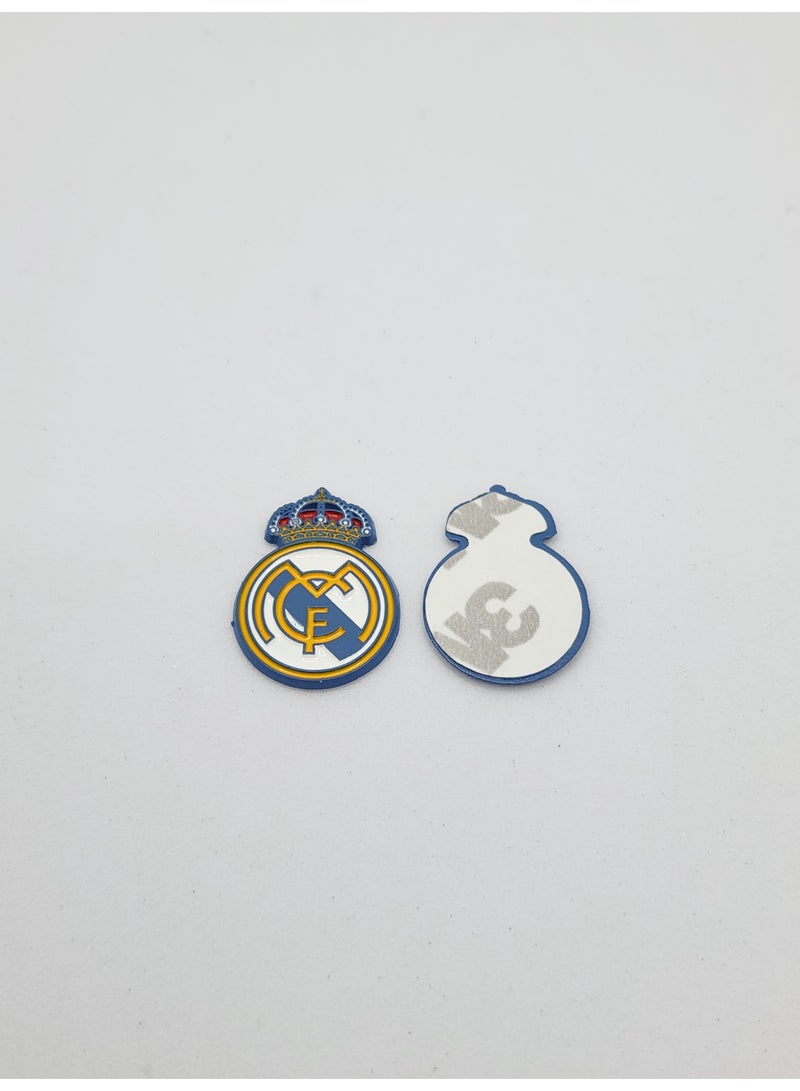 Real Madrid FC Blue Logo Small Sticker - Premium Quality Metal for Mobile, Cars, Laptops, and Accessories - Image 2