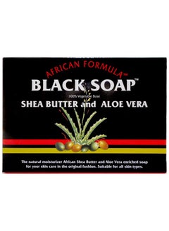 Madina African Black Soap Shea Butter And Aloe Vera 3.5 Oz (Pack Of 12)  - Image 1