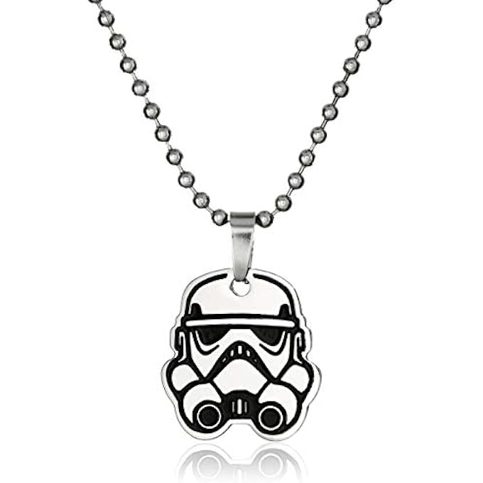 rayihni Jewelry Boys' Rebel Stormtrooper Chain Pendant Necklace, 17"