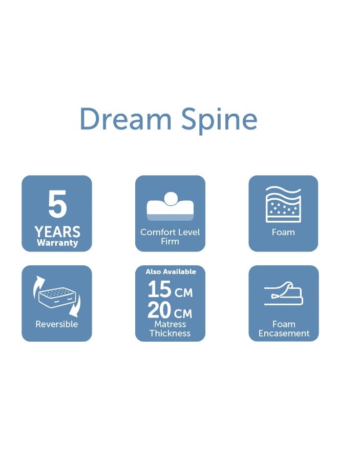 DANUBE HOME Dream Spine Fit Mattress Firm Feel Single Bed Mattress Ortho Medical Spine Balance For Pressure Relief L190xW90 cm Thickness 10 cm - Image 5