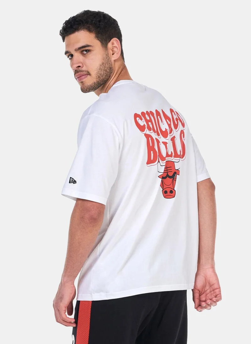 نيو ايرا Men's NBA Chicago Bulls Script T-Shirt